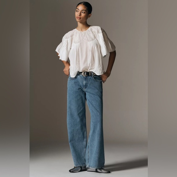 Anthropologie Denim - NWT Anthropologie Pilcro Low-Rise Wide-Leg Jeans $148 SIZE 30 petite ⛄️